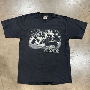 The Doors Band Graphic T Shirt Black Mens